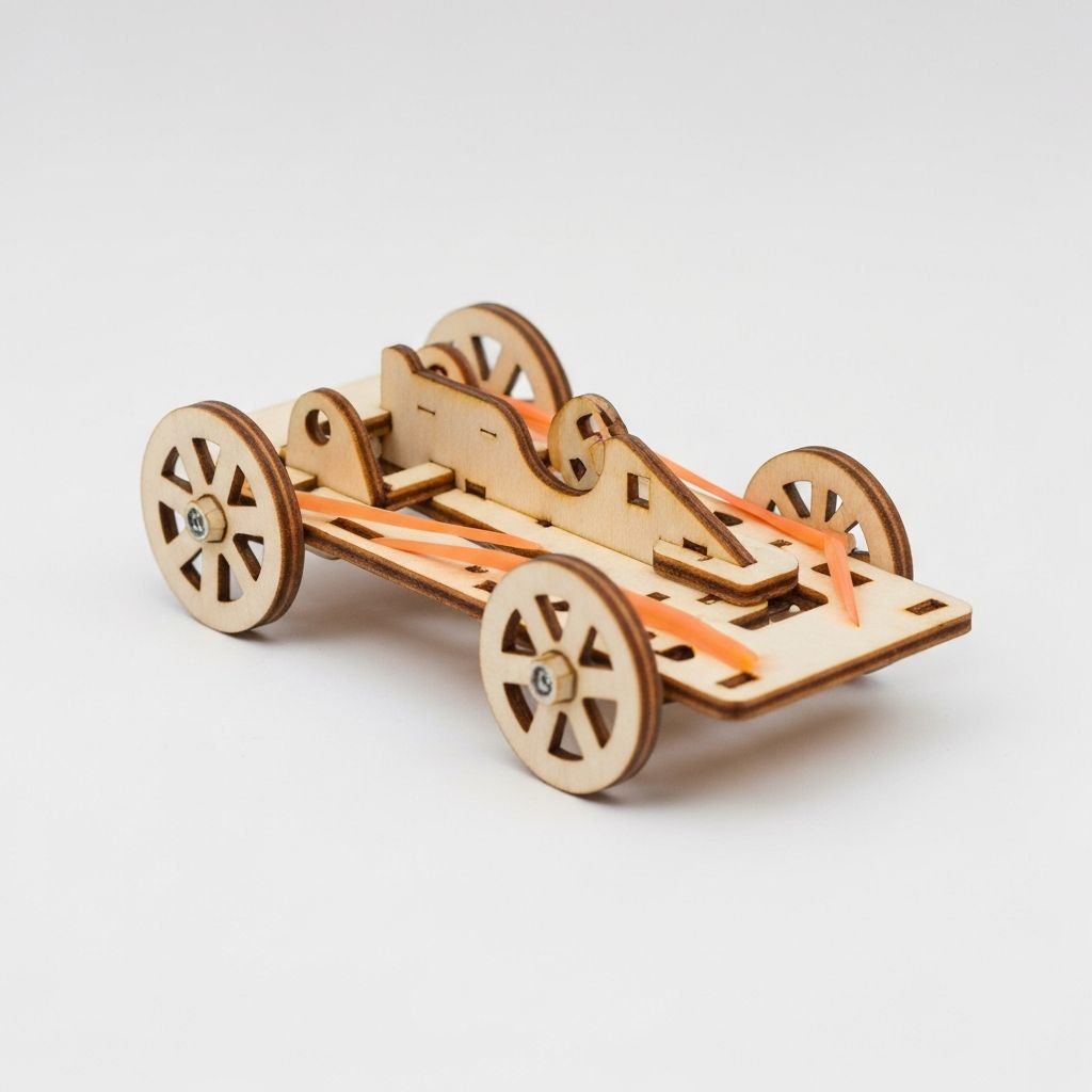 Гоночная машина на резинке