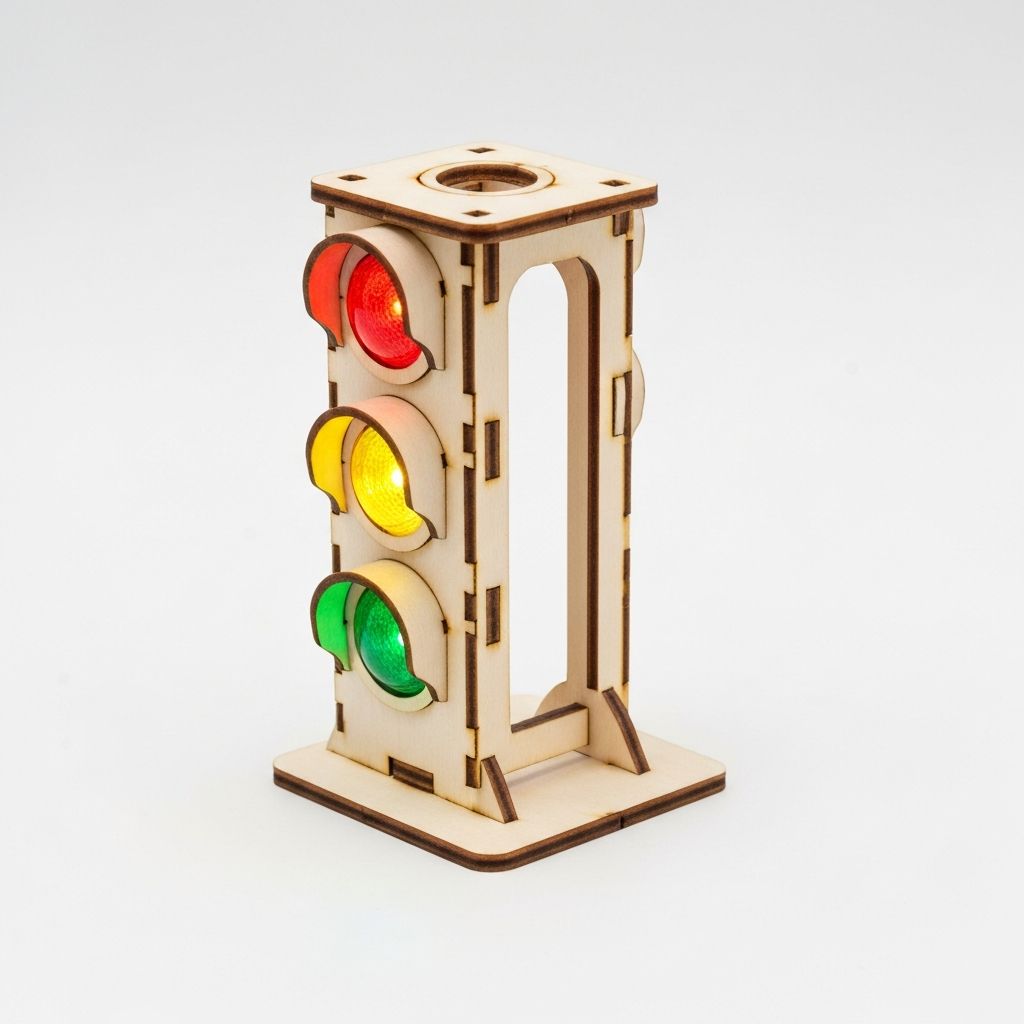 Светофор со светодиодами